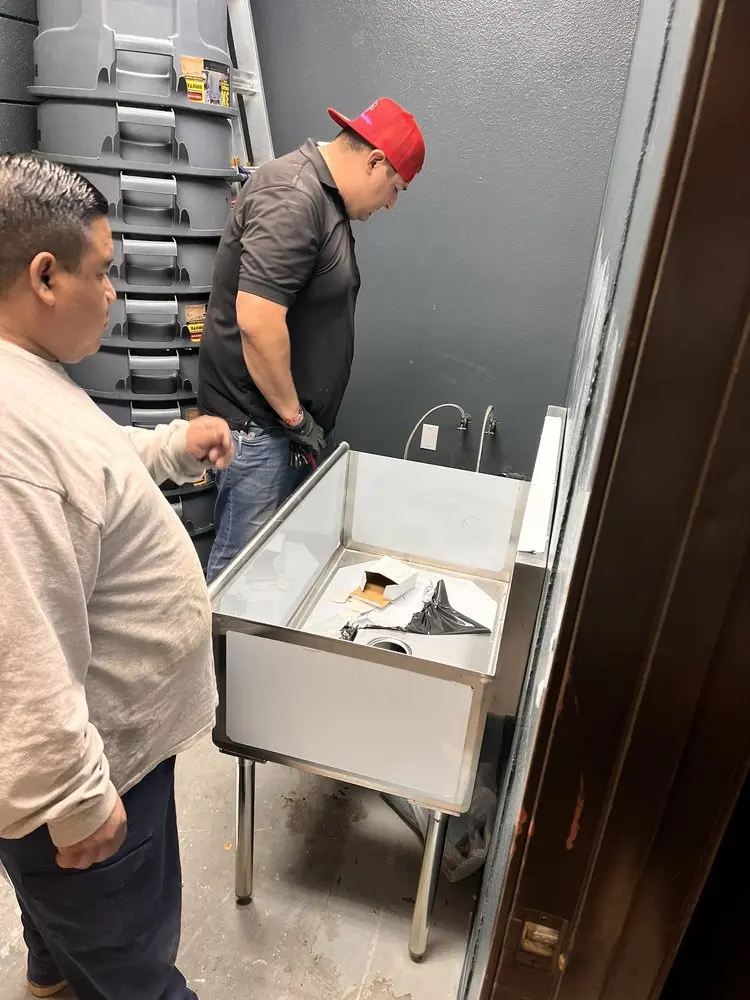 Commercial plumbing and sink installation in Airport City